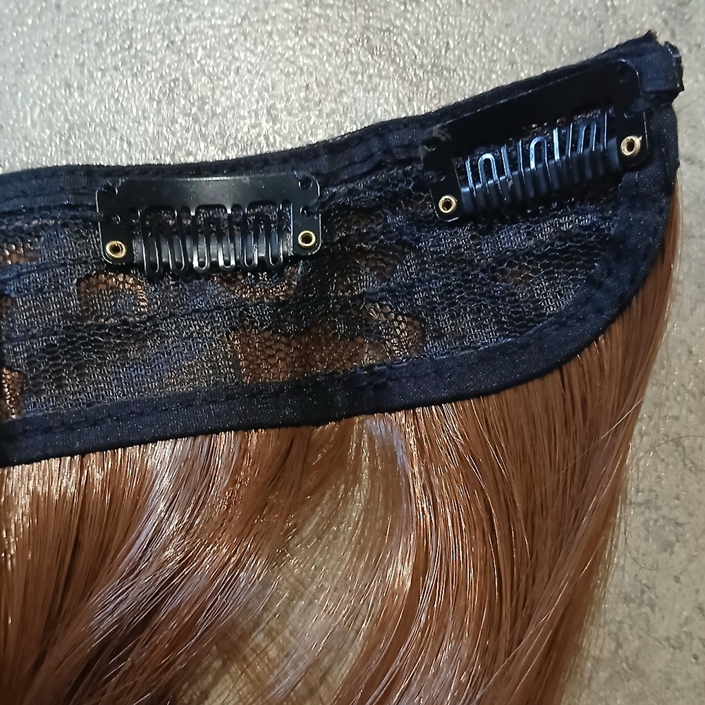 Long Straight Brown Hair Extensions 26 Inches Synthetic